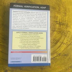 APPLIED FORMAL VERIFICATION- DOUGLAS L. PERRY - HARRY D. FOSTER  699419