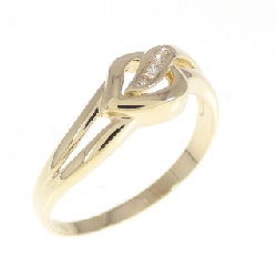 Nhẫn kim cương K18YG 0.03CT