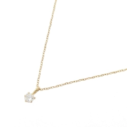 K18YG Solitaire Dây chuyền kim cương 0.10CT - Hàng hiệu Chính hãng 859627