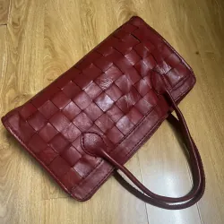 Túi tote nữ sz 37*20*10 da thật đan 2hand 934530