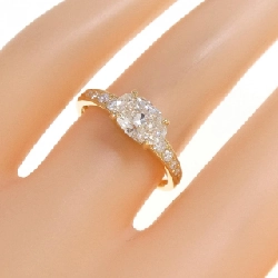 Nhẫn kim cương K18YG 1.012CT K VS2 cắt oval - Hàng hiệu chính hãng 874176