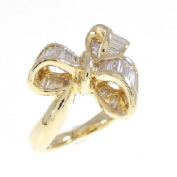 Nhẫn kim cương K18YG hình ruy băng 0.40CT - Hàng hiệu chính hãng