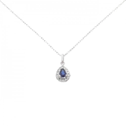 Dây chuyền Sapphire PT900/PT850 0.36CT - Hàng hiệu Chính hãng