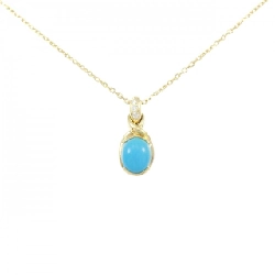 K18YG Mặt dây chuyền Turquoise - Hàng hiệu Chính hãng