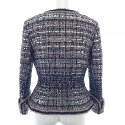 【Mã giảm giá】Áo khoác không cổ CHANEL 640358