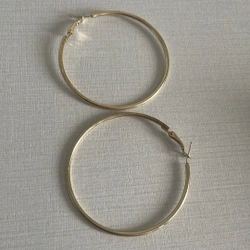 Khuyên tai vòng vàng 6cm