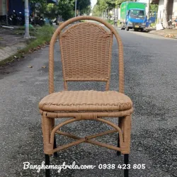 Ghế mây đan nhựa chân sắt 592032