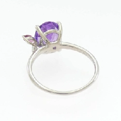 Nhẫn Amethyst K18WG 3.00CT - Hàng hiệu Chính hãng 849061