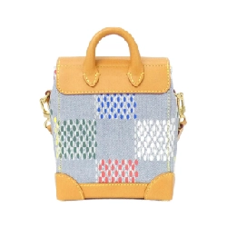Túi đeo vai Louis Vuitton LV Bản (Denim Damier) Nano Steamer N00190 608525