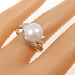 Nhẫn ngọc trai Akoya PT900 9.3mm - Hàng hiệu Authentic 850286