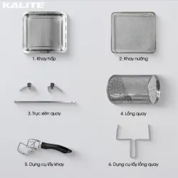 Nồi chiên hơi nước Kalite Steam Ultra 360 4in1 công nghệ SteamTech Fusion 360, chính hãng 572985