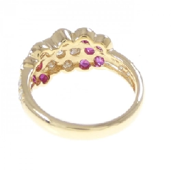 Nhẫn Ruby Hoa K18YG 0.89CT - Hàng hiệu Chính hãng 853856