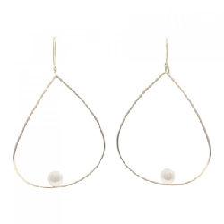 Bông tai ngọc trai Akoya K18YG 6.2mm - Hàng hiệu Chính hãng