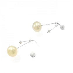 K18WG Bạc Ngọc Trai Trắng Bông Tai - Hàng hiệu Chính hãng 866904