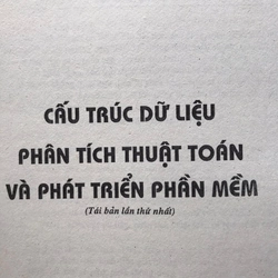 CẤU TRÚC DỮ LIỆU,PHÂN TÍCH THUẬT TOÁN VÀ PHÁT TRIỂN PHẦN MỀM 498236