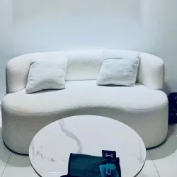 Cần Bán Bộ Bàn Ghế Sofa Trắng Còn Mới 99% Màu Trắng KT 1,8m 573552