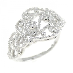 Nhẫn kim cương 750WG 0.03CT