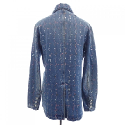 CHANEL METIERS D’ART LOOK 38 P75259V66855 23A Áo khoác denim - Hàng hiệu Authentic 809311