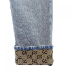 Gucci GG Quần Jeans Denim Wash Turn Up GG Pattern 774078 XDCTN - Hàng hiệu Chính hãng 891428