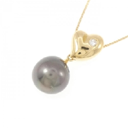 K18YG Ngọc trai đen dây chuyền 11.3mm - Hàng hiệu Chính hãng 855969