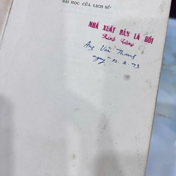 BÀI HỌC CỦA LỊCH SỬ ( BẢN ĐẶC BIỆT) - NGUYỄN HIẾN LÊ 533589