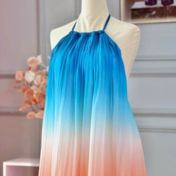 Đầm maxi loang , chất lụa chiffon 138849