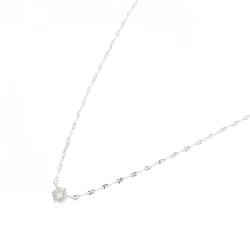 K18WG Solitaire Diamond Necklace 0.305CT - Hàng hiệu Authentic 856515