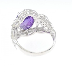 Nhẫn Amethyst K18WG 4.01CT - Hàng hiệu Chính hãng 848862