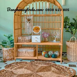 kệ đựng sách mây tre 761916