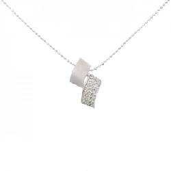 K18WG Dây chuyền kim cương 0.10CT - Hàng hiệu Chính hãng