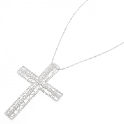 K18WG Dây chuyền kim cương chéo 0.92CT - Hàng hiệu Chính hãng 860472