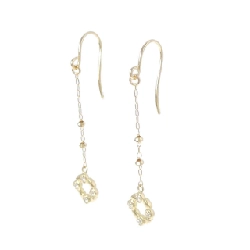 K18YG Bông tai kim cương 0.08CT - Hàng hiệu Chính hãng 877441