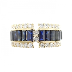 Nhẫn Sapphire K18YG 1.72CT - Hàng hiệu Chính hãng 846500