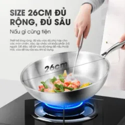 Size 26cm – rộng rãi, tiện nấu mọi món 735079