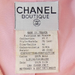 【Vintage】Chanel CHANEL P01449V02283 93P Áo khoác không cổ 630835