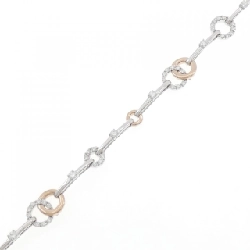 K18WG/K18PG Vòng tay kim cương 1.00CT - Hàng hiệu Chính hãng