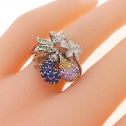 Nhẫn đá màu K18WG - Hàng hiệu Authentic 853695