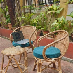 Bàn ghế đơn mây 537310
