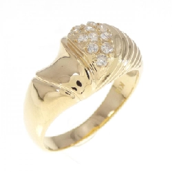 Nhẫn kim cương K18YG 0.16CT