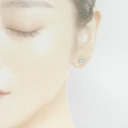 K18WG Bông tai Cubic - Hàng hiệu Chính hãng 876754