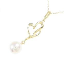 K18YG Dây chuyền ngọc trai Akoya 7.3mm - Hàng hiệu Authentic 856832