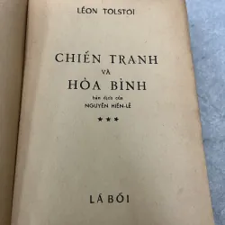 CHIẾN TRANH VÀ HOÀ BÌNH - NGUYỄN HIẾN LÊ 928268
