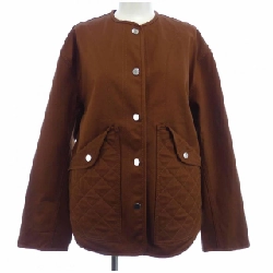 Áo khoác HERMES với chi tiết cưỡi ngựa 5E0163DQ áo khoác không cổ