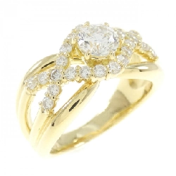 Nhẫn kim cương K18YG 0.524CT I SI1 VG - Hàng hiệu Chính hãng