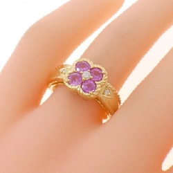 Nhẫn Sapphire Hoa K18YG 0.86CT - Hàng hiệu Chính hãng 852576