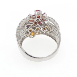 Nhẫn Sapphire Hoa K18WG 2.25CT - Hàng hiệu Chính hãng 854515