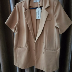 Áo blazer basic cộc tay trẻ trung 328016