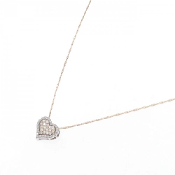 K18PG/K18WG 2WAY Mặt Dây Chuyền Hình Trái Tim Đá Quý 0.19CT - Hàng hiệu Chính Hãng 863721