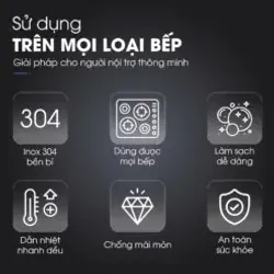 🌟 KSP1601 – Quánh inox 3 lớp đa năng, dùng cho mọi loại bếp – bếp từ, gas, hồng ngoại! 708678