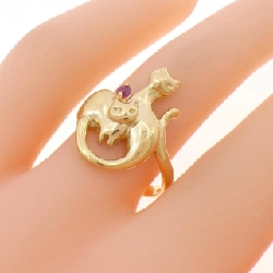 Nhẫn Ruby K18YG Mèo - Hàng hiệu Chính hãng 850536